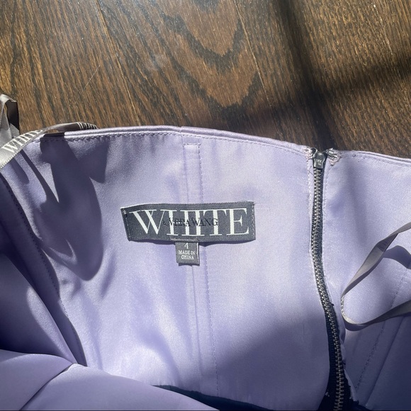 Purple & Blue Satin Babydoll Dress - Picture 4 of 4